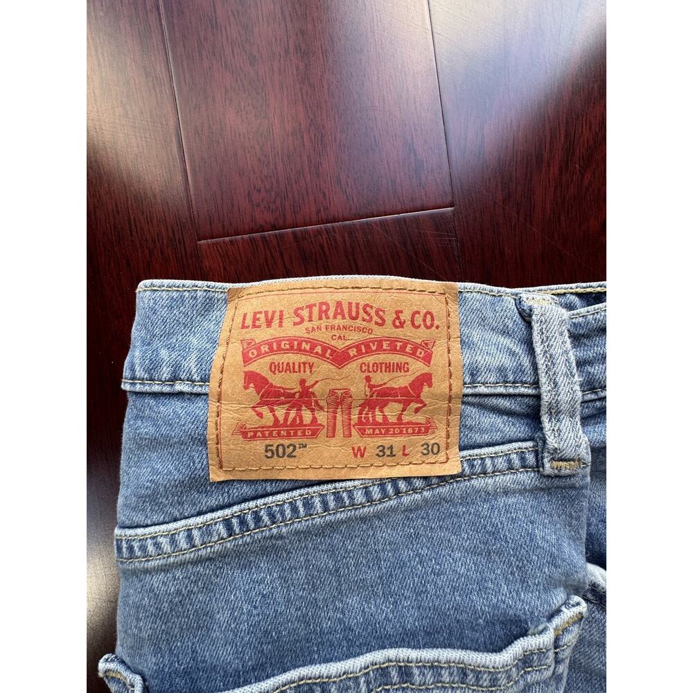 Levi's Light Blue Straight Jeans - Picture 3 of 4